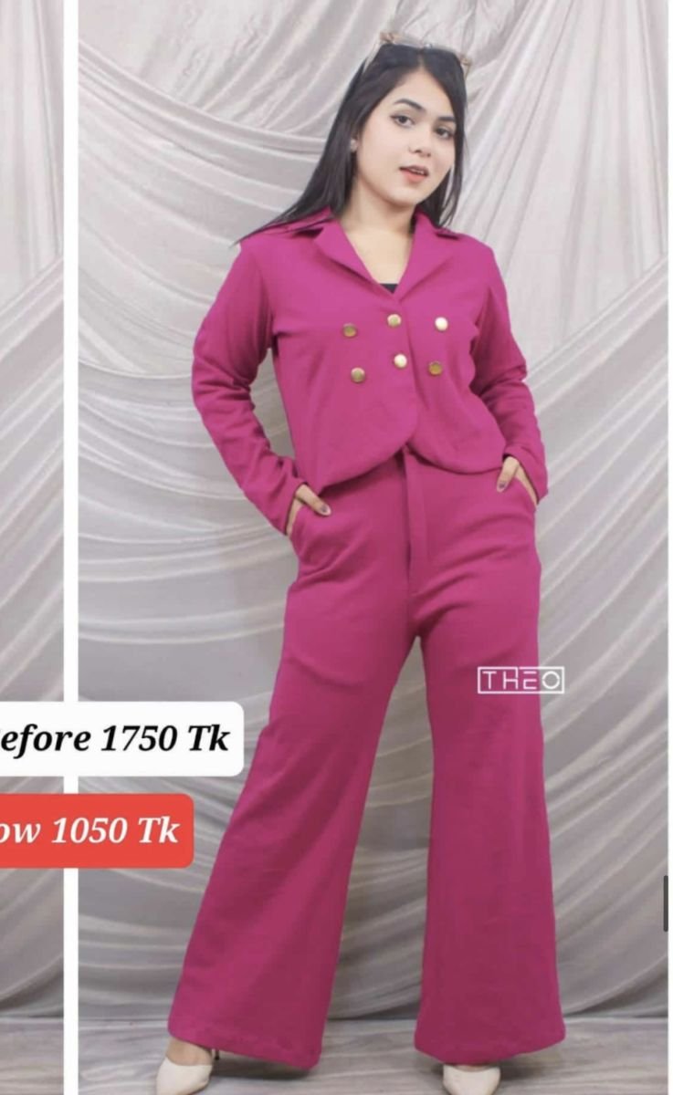 6 botton wide leg cord set