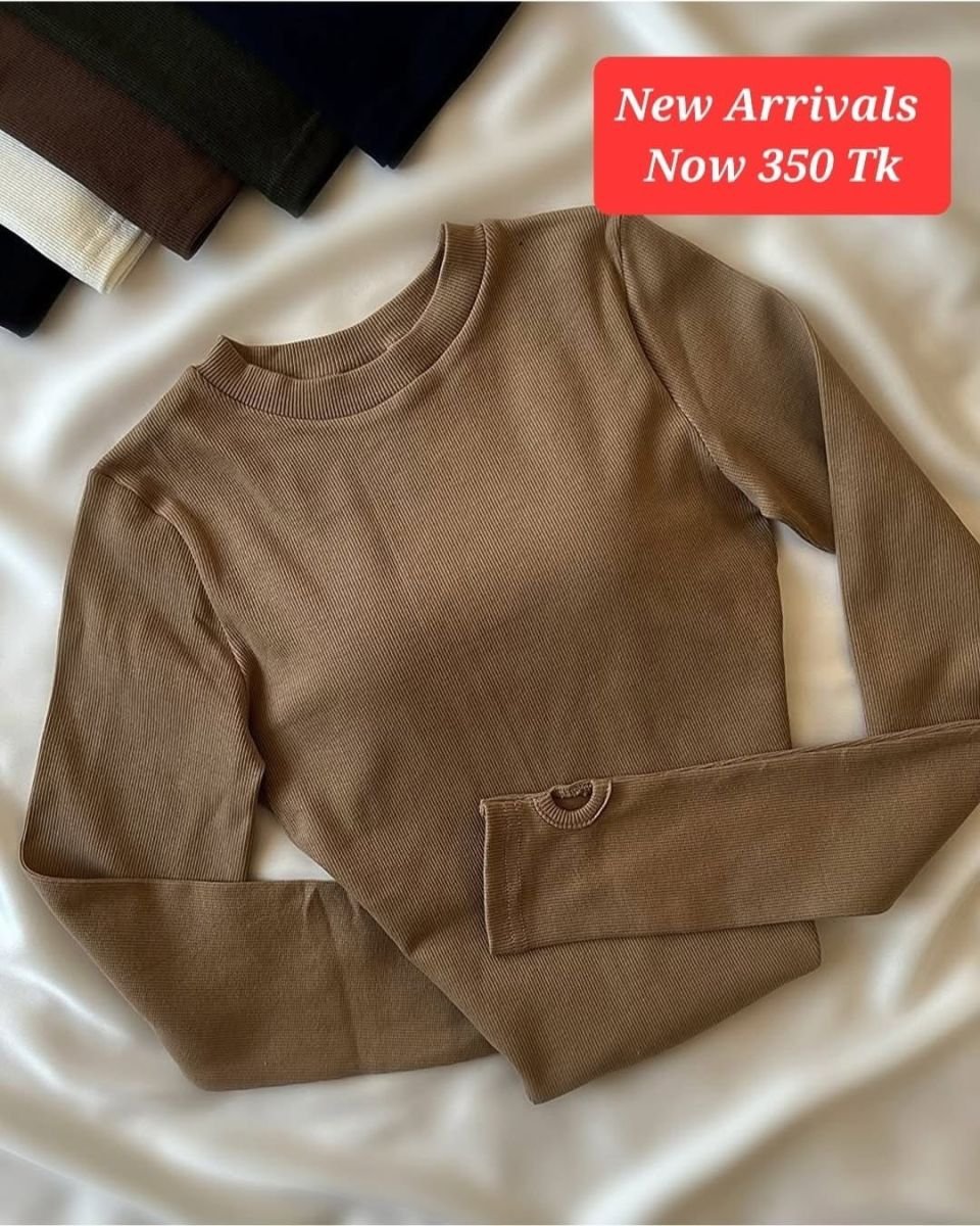 Round neck fullsleeve fingerhole top
