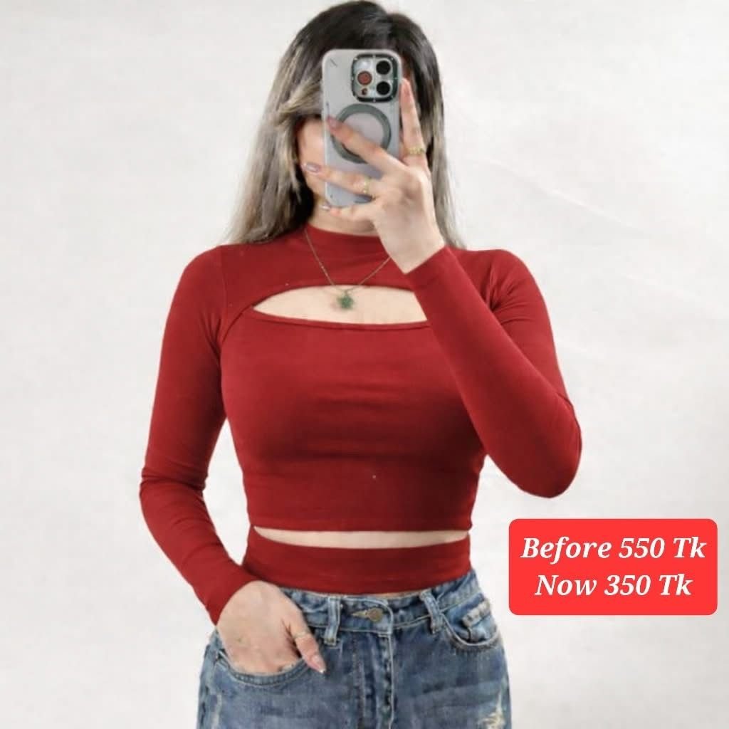 Double cut full sleeve top