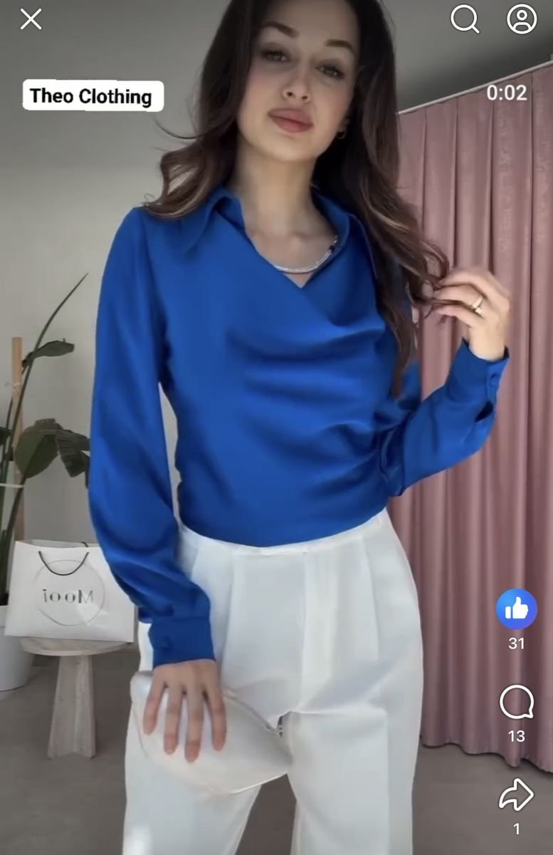 Luxe drapped coller shirt