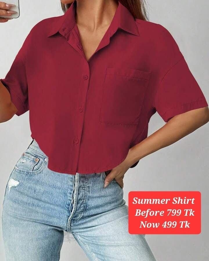 Cherry crop shirt