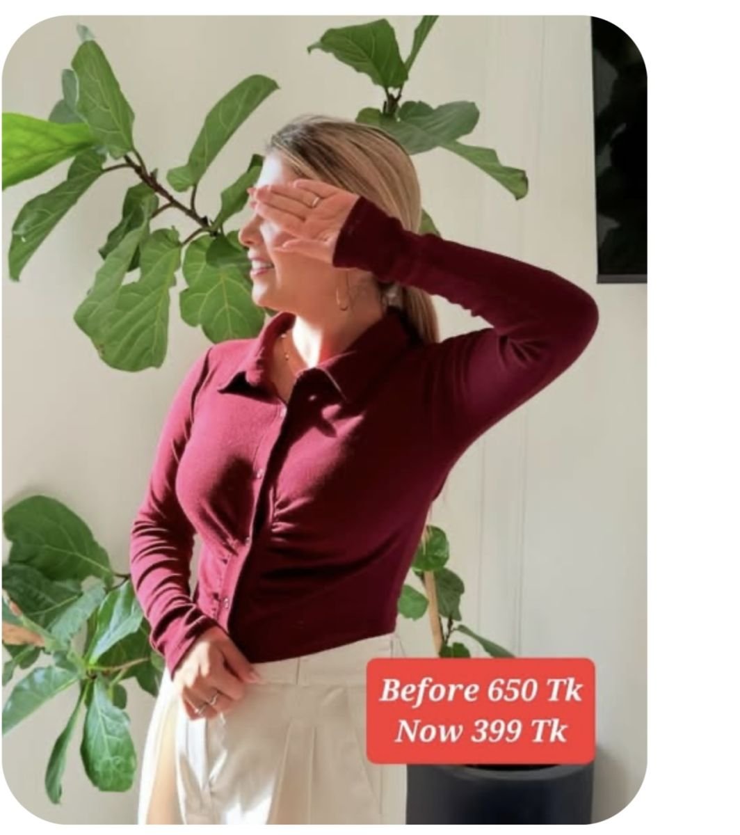 Everyday chic elastic shirt