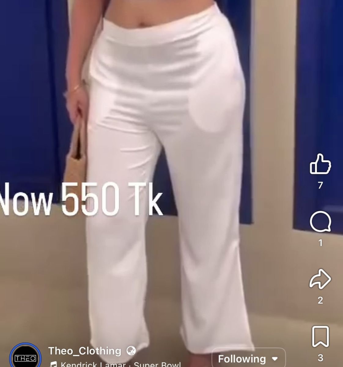 Side slit pocket pant