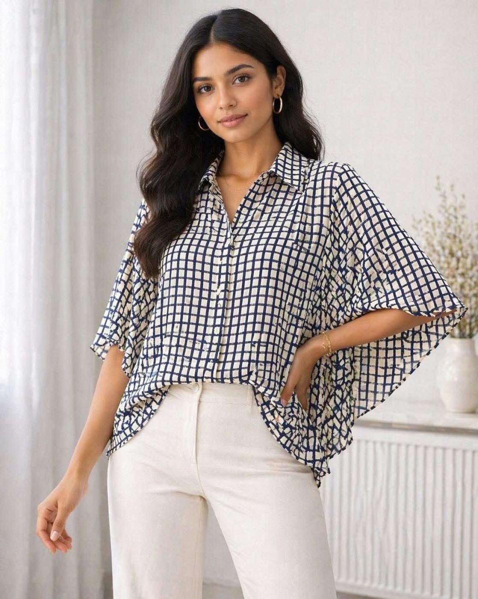 Printed kaftan top mathbook 011