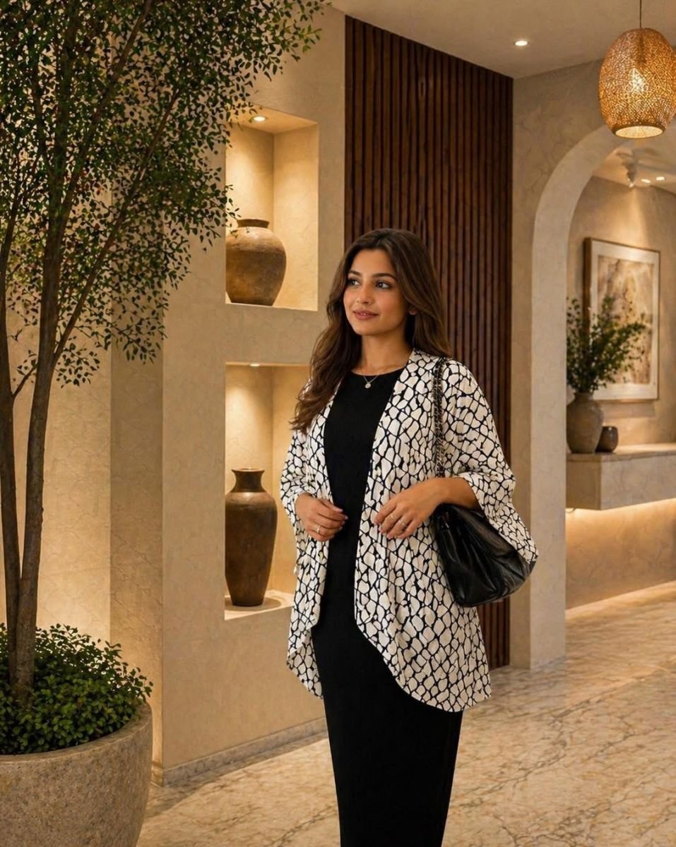 Chic print shrug ice cubes 004