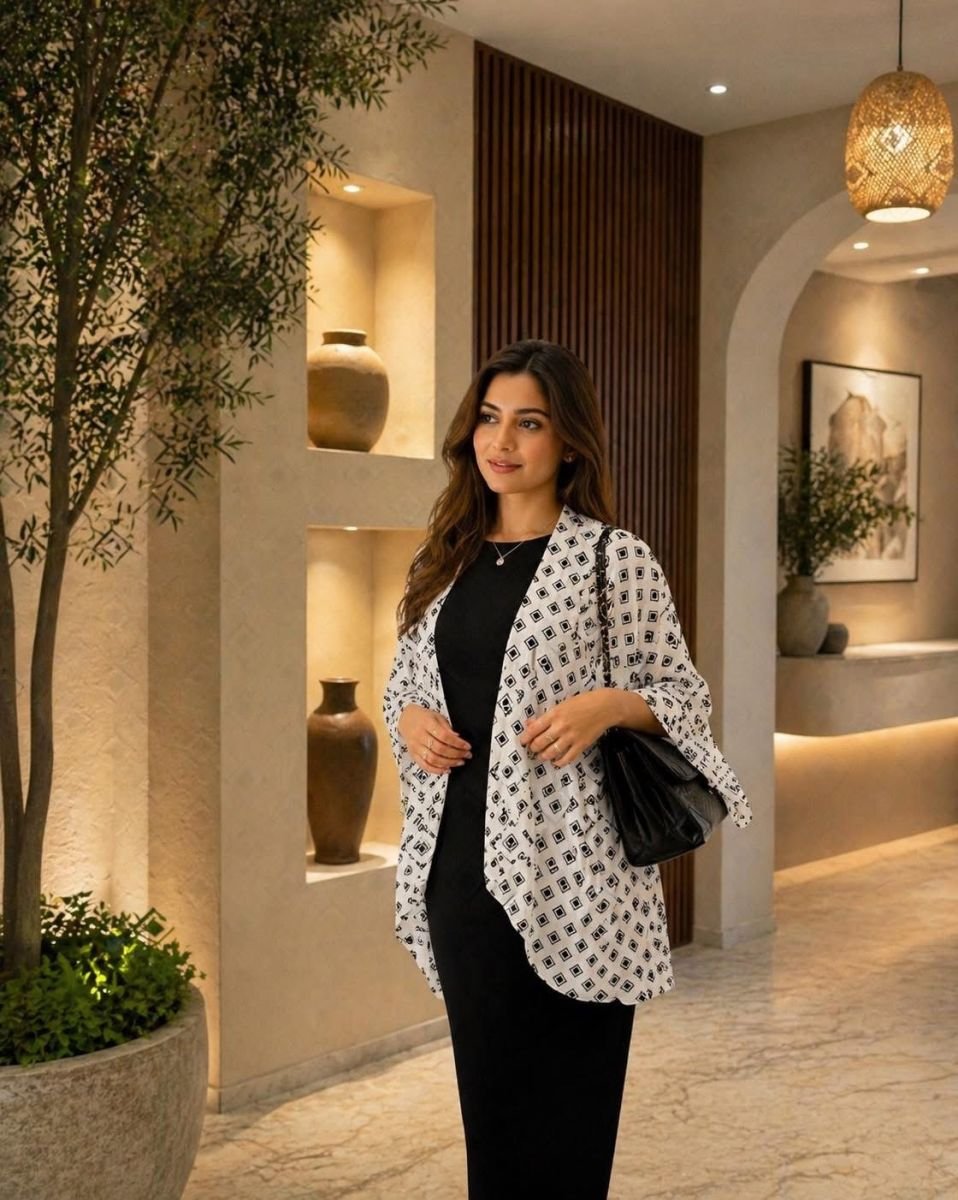 Chic print shrug  offwhitebox 001