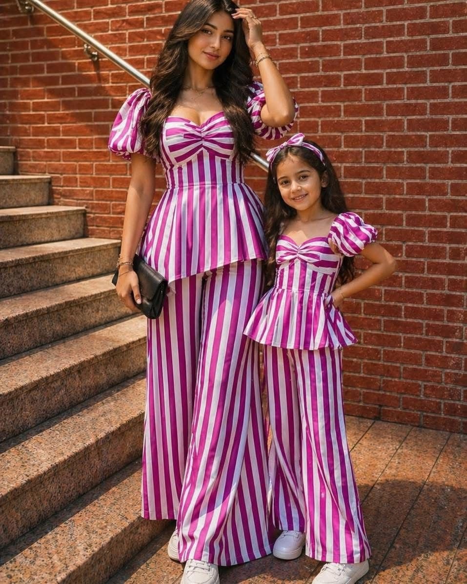 Mother combo  pinkstripe 060