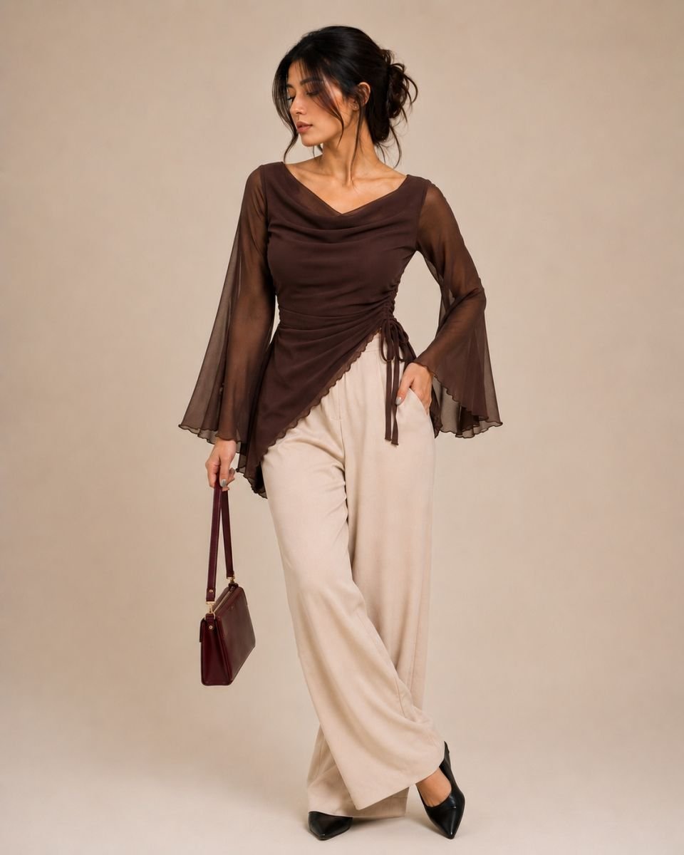 Layered Drapped top