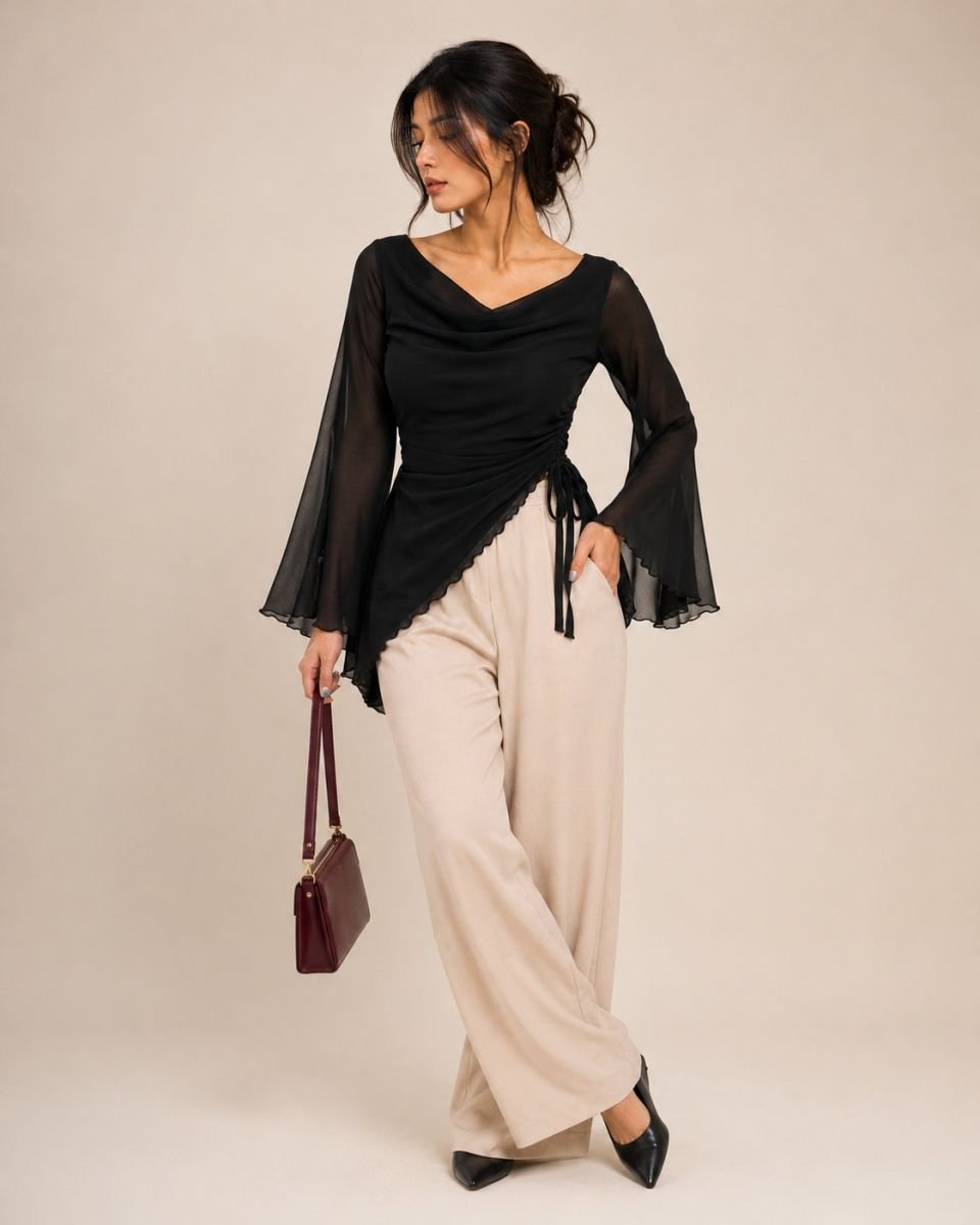 Layered Drapped top