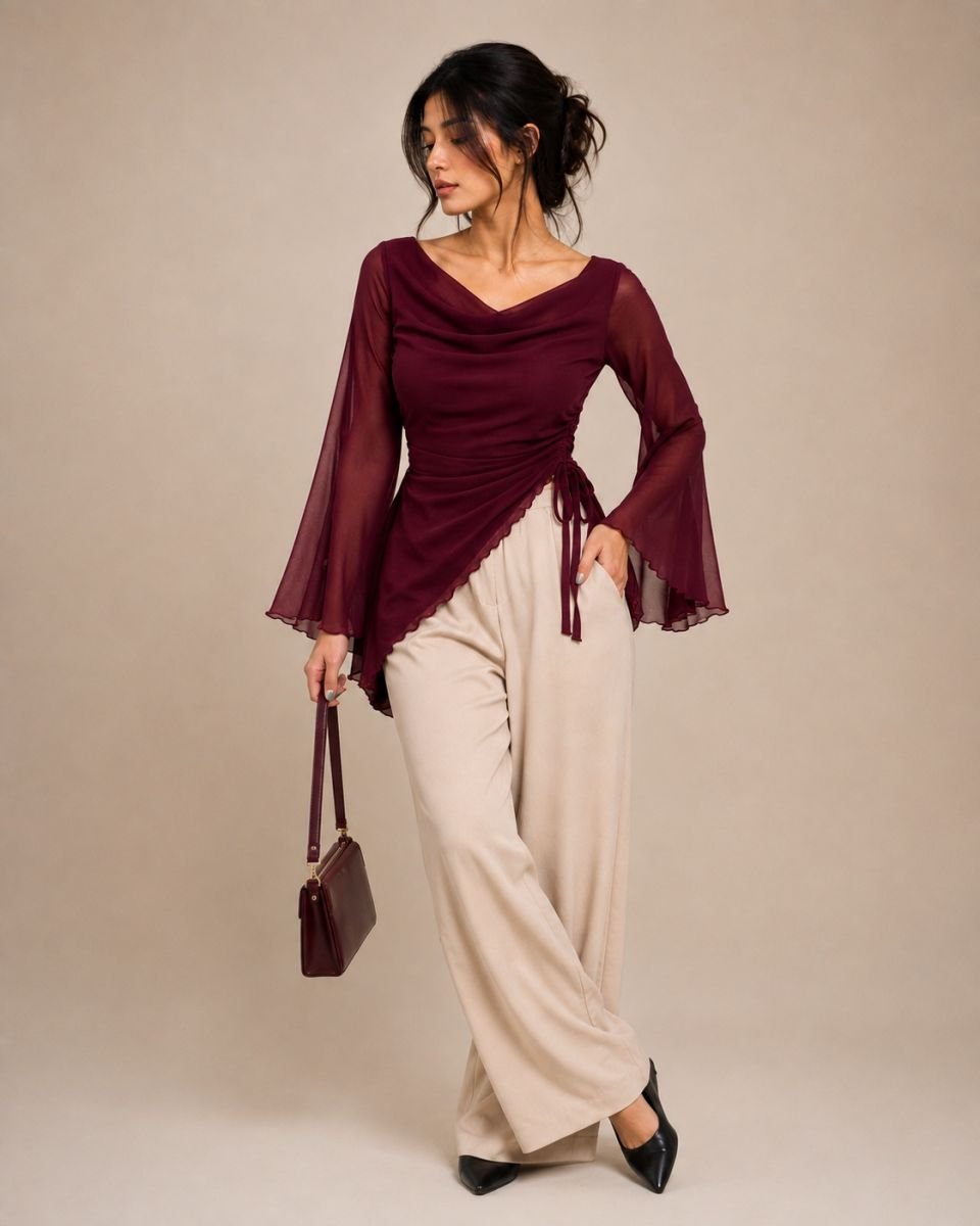 Layered Drapped top