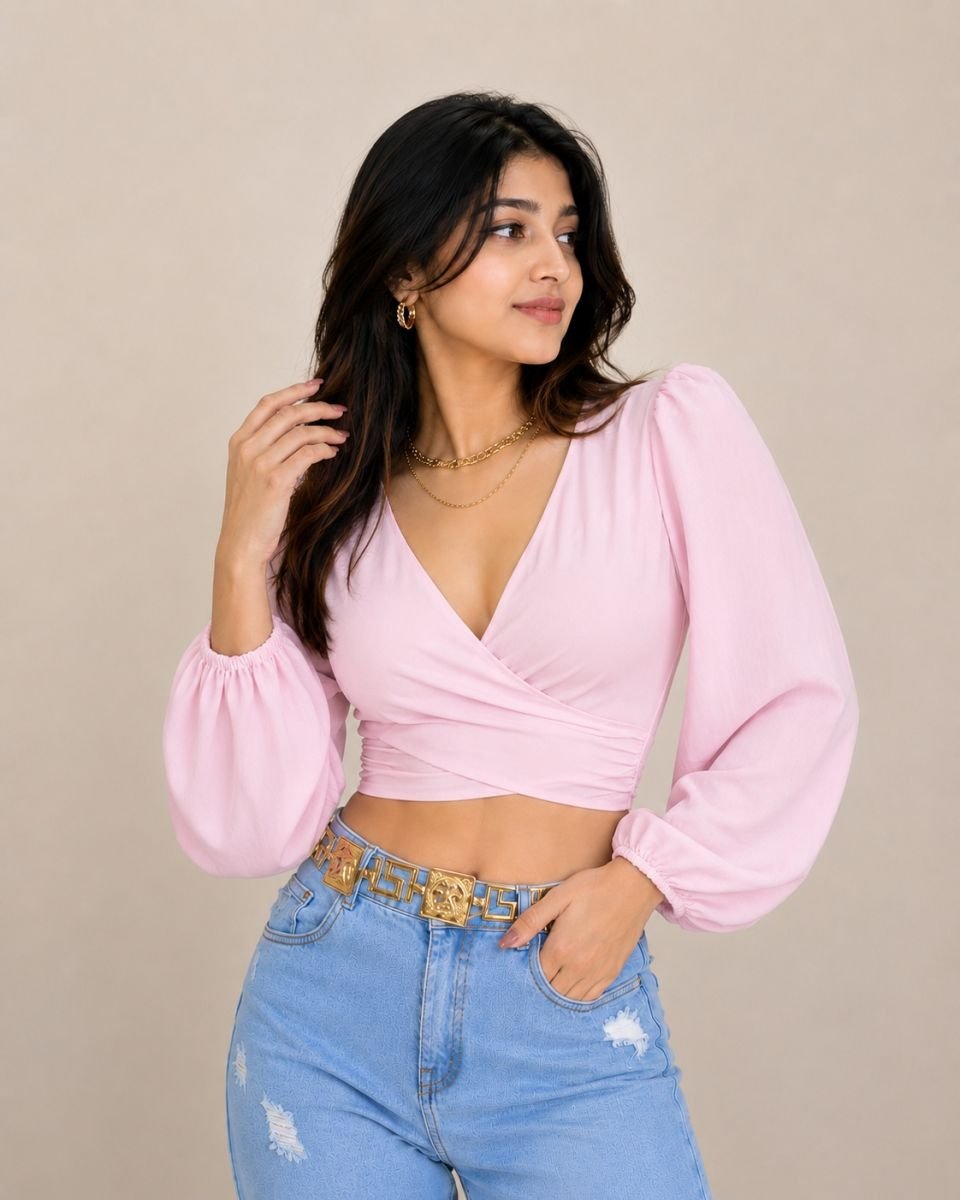 Georgette warp top