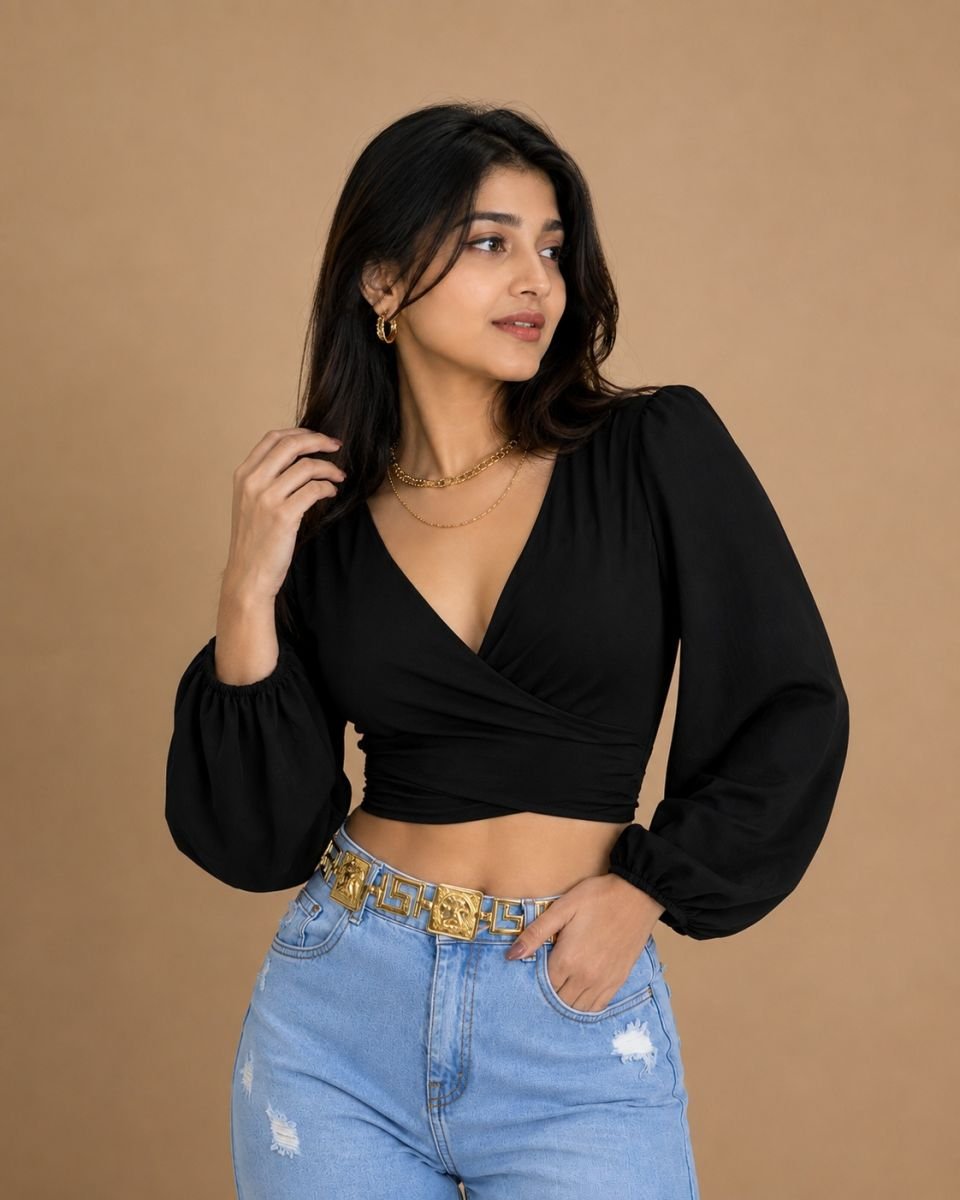 Georgette warp top