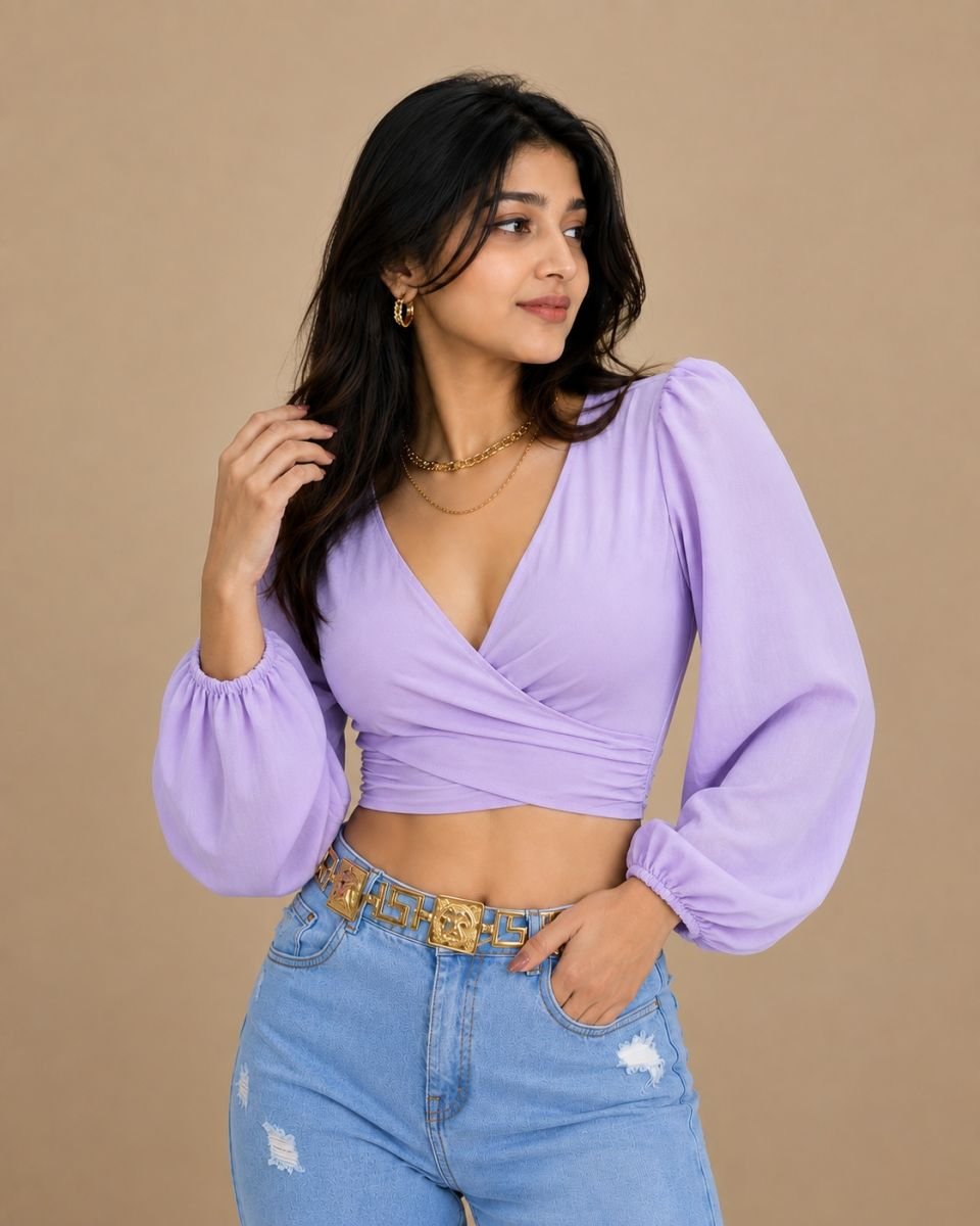 Georgette warp top