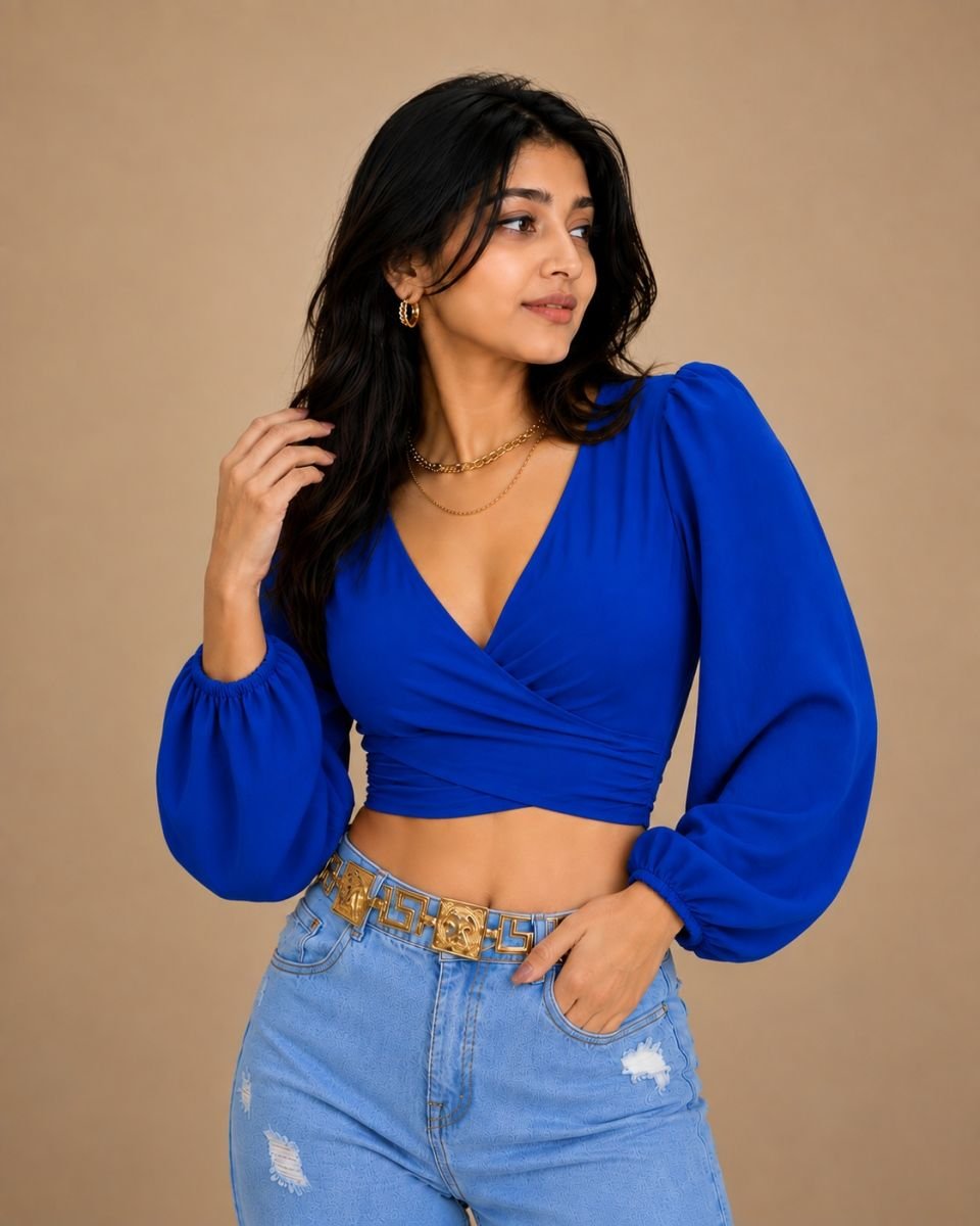 Georgette warp top