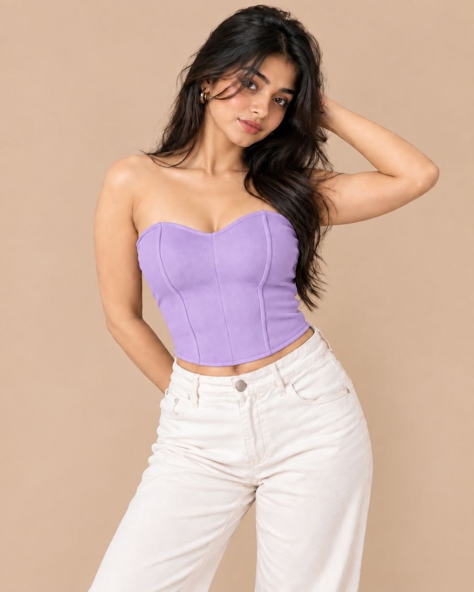 Lessshoulder croset top