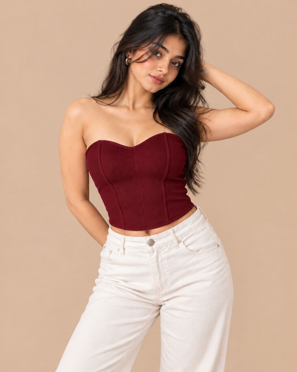 Lessshoulder croset top