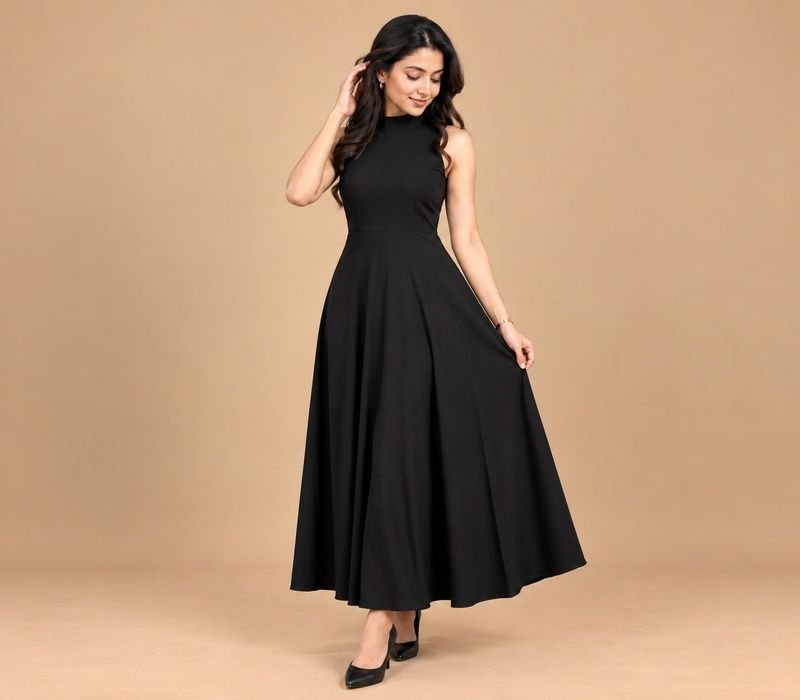 Sleeveless gown