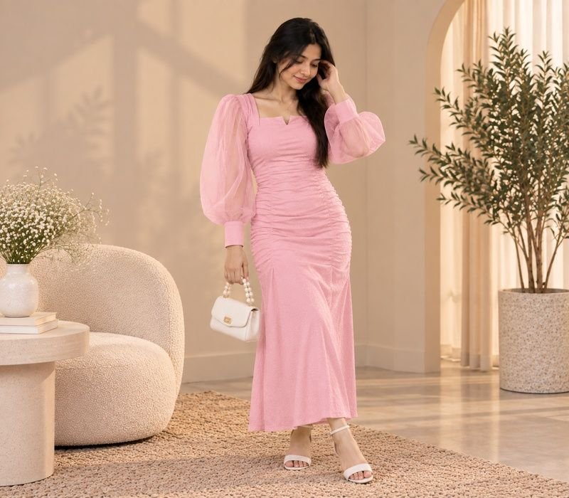 Puffy sleeves bodycone