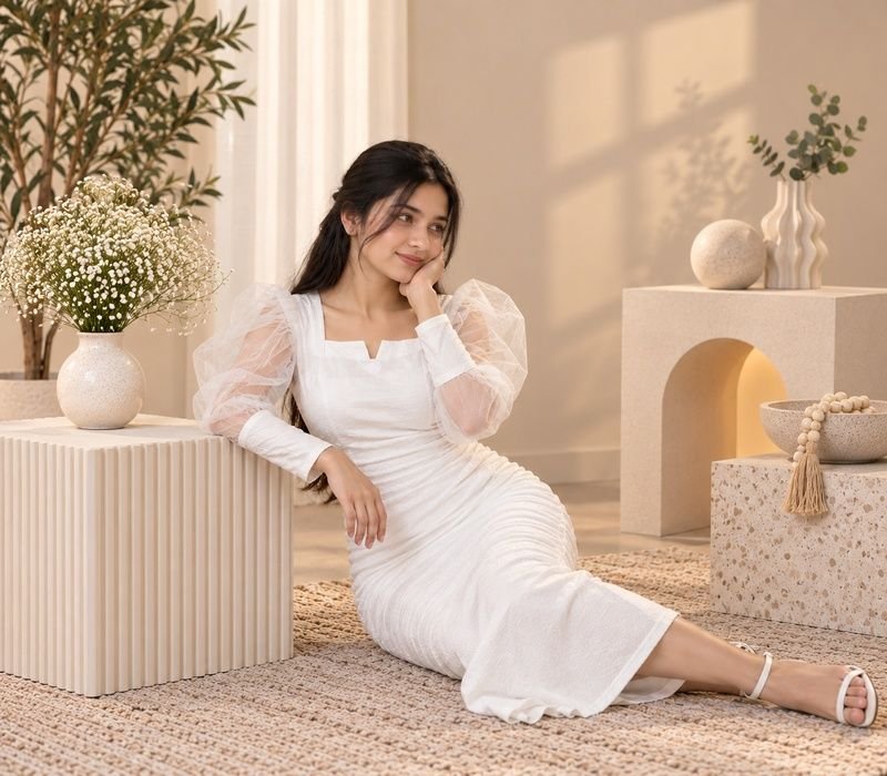 Puffy sleeves bodycone