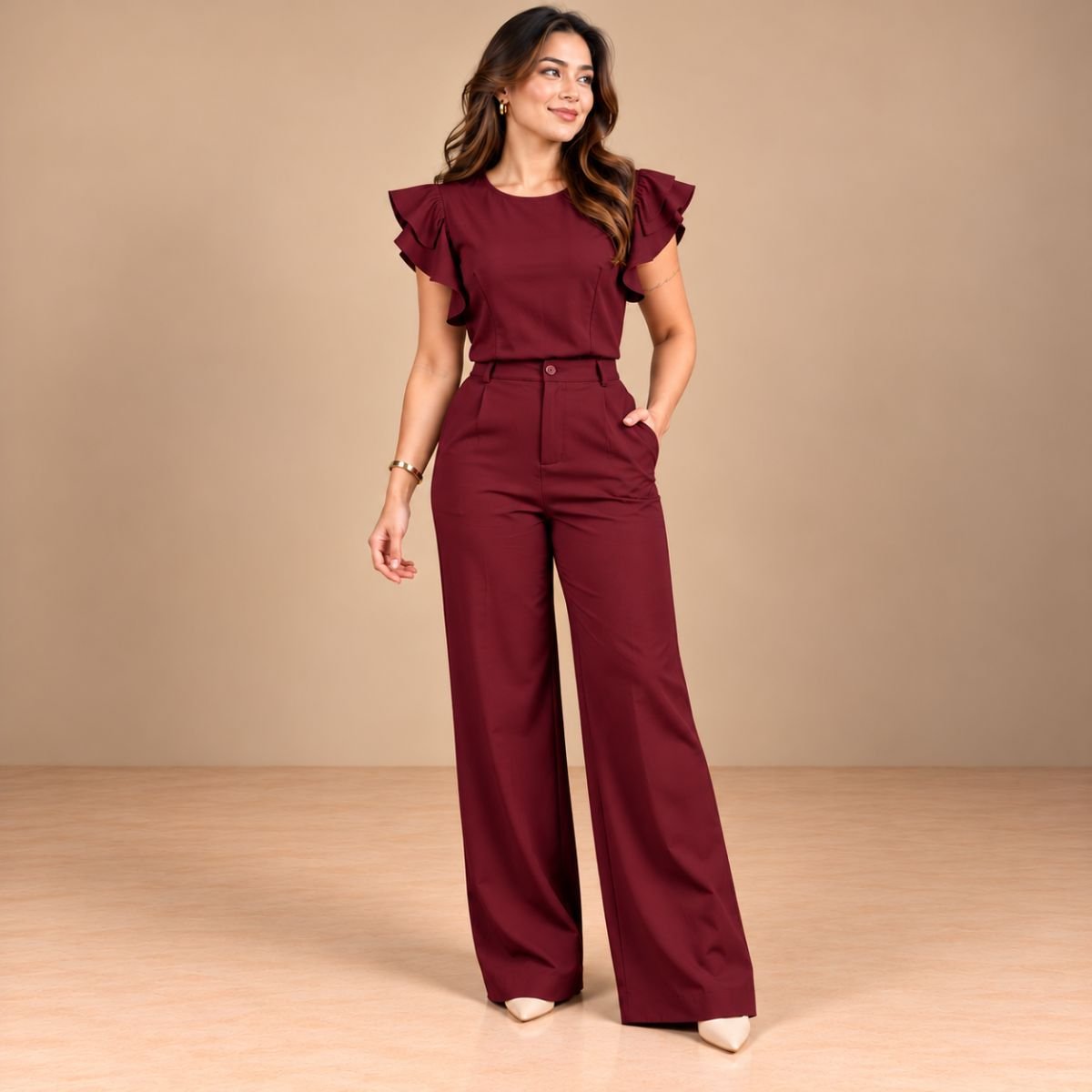 Ruffle cord set