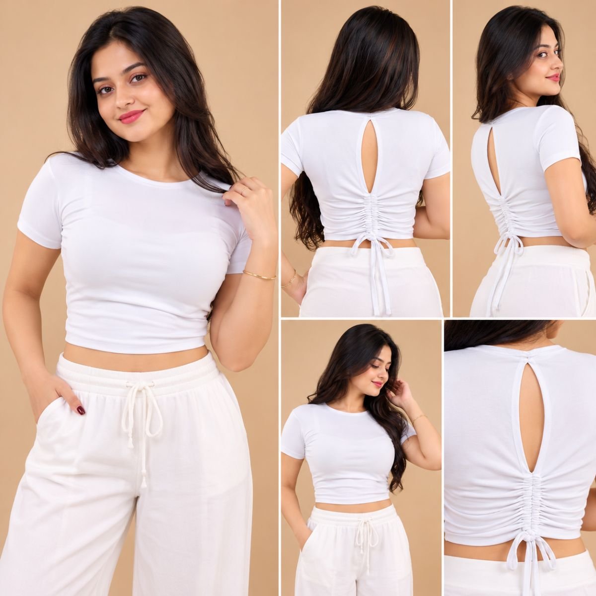 Back ruched top