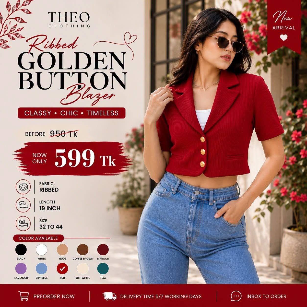Golden botton  blazer