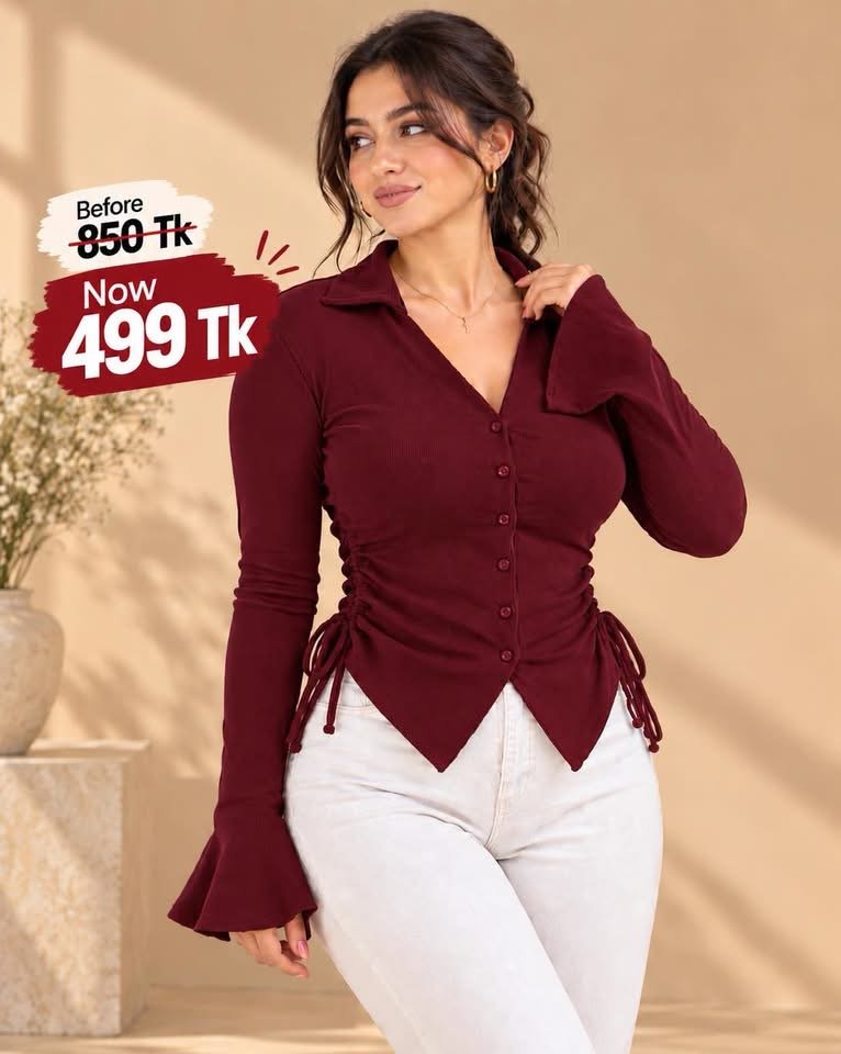Side ruched shirt