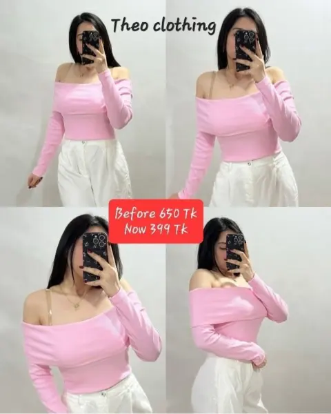 Full sleeve offsholder top