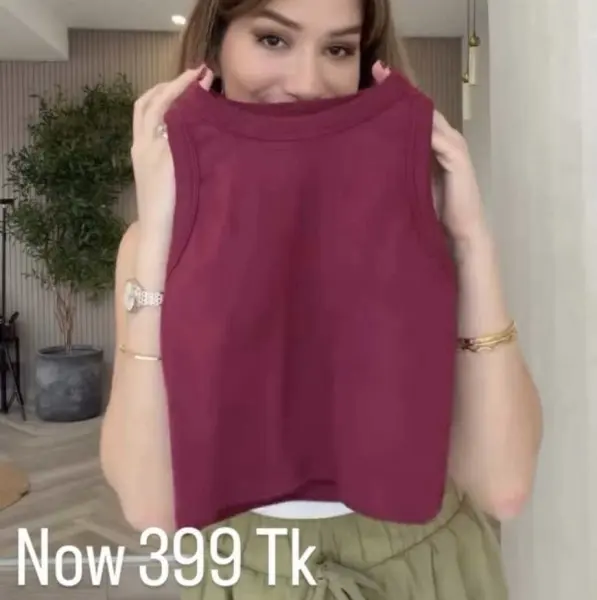 Paded Crop Tanktop