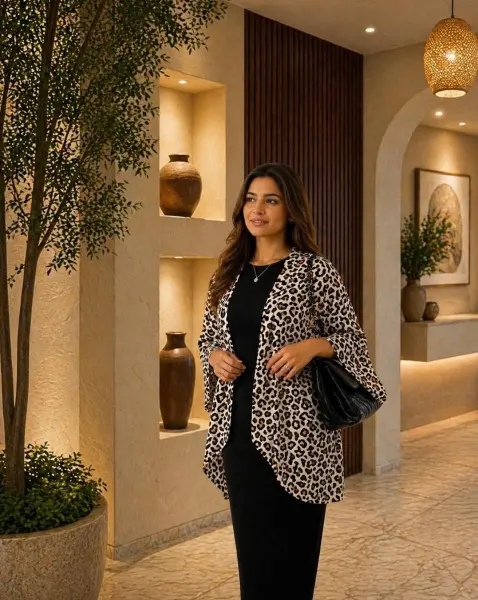 Chic print shrug chittah 003