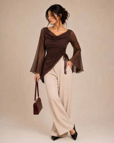 Layered Drapped top
