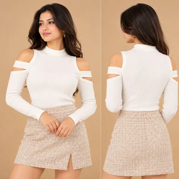 Cold sholder fullsleeve top