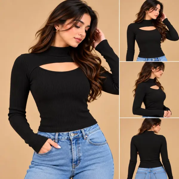 Tie neck top