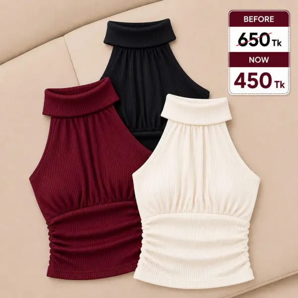 Elan ribbed hulter top